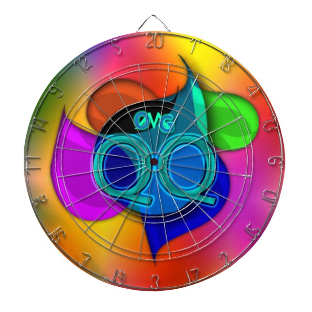 OMG! qq Dartboard With Darts (Front)