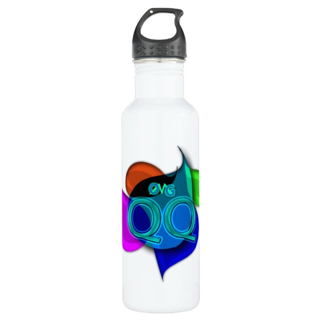 OMG! qq Stainless Steel Water Bottle (Front)