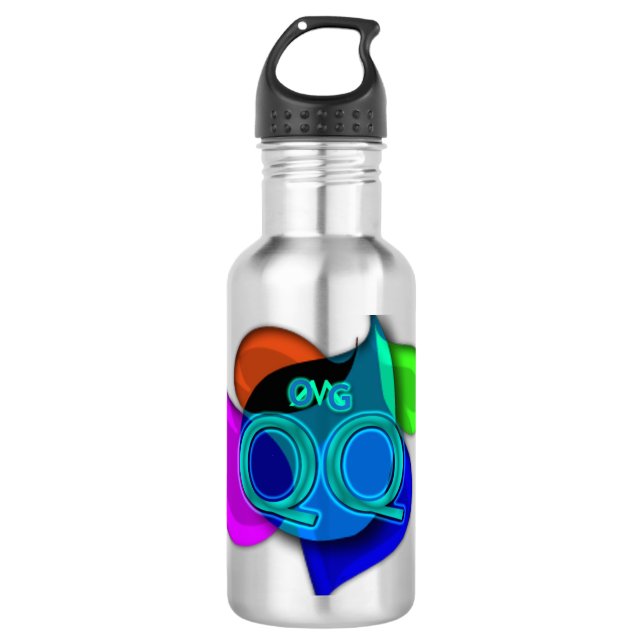 OMG! qq Stainless Steel Water Bottle (Front)