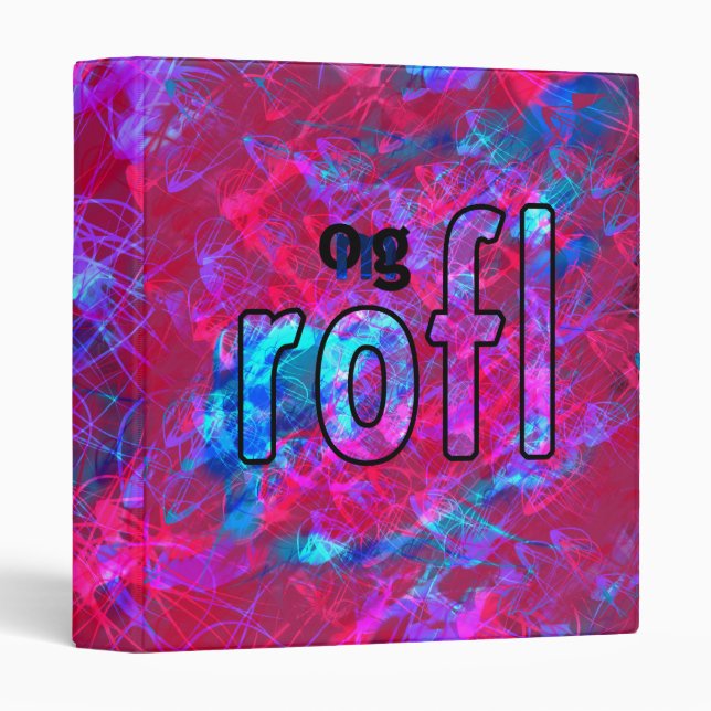OMG! rofl 3 Ring Binder (Front/Spine)