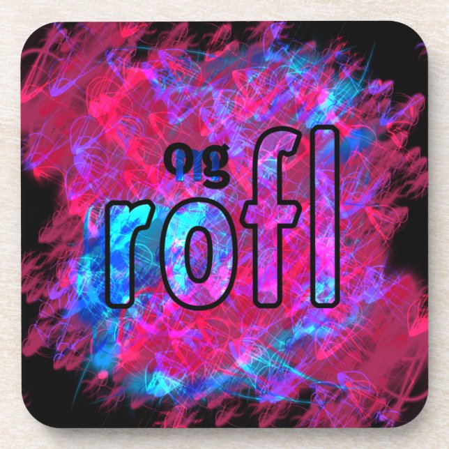 OMG! rofl Drink Coaster (Front)