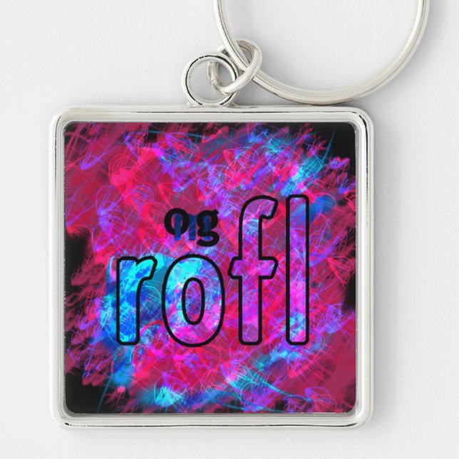 OMG! rofl Keychain (Front)