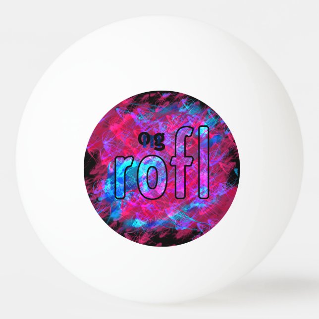 OMG! rofl Ping-Pong Ball (Front)