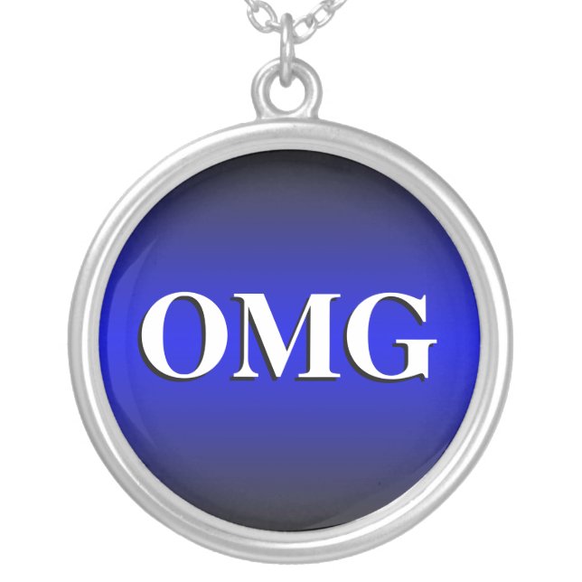 OMG ~  Royal Blue Necklace (Front)