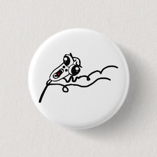 OMG RUN Scared Rage Face Comic Meme Button