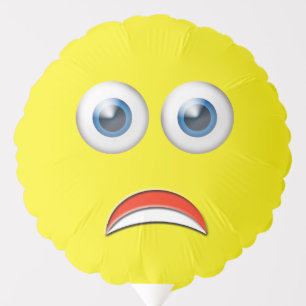 OMG Scared Emoji Balloon