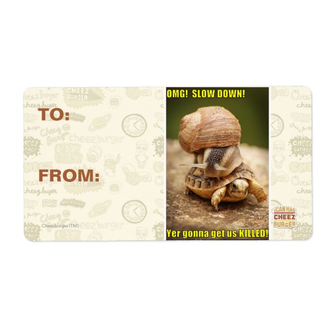 OMG! Slow down! Label (Front)