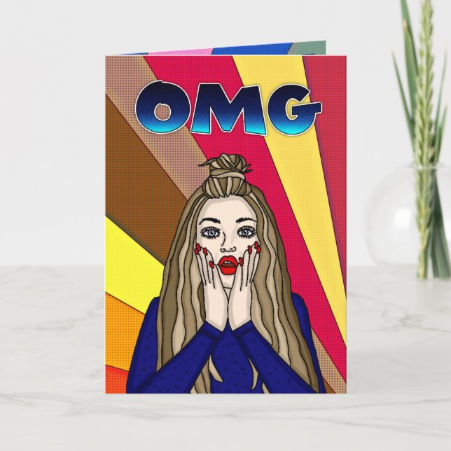 OMG Sorry I forgot your Birthday, Pop Art Card (Front)