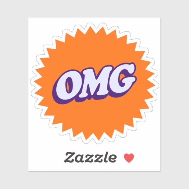 OMG Sticker - Bold and Fun Graphic  (Sheet)
