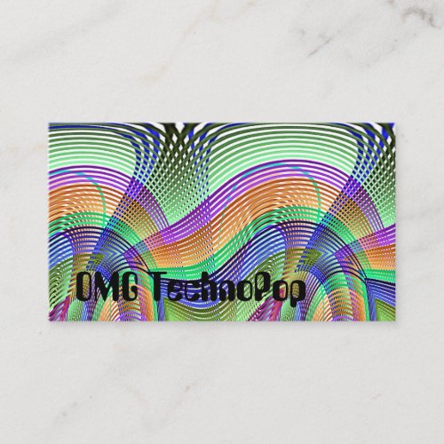 OMG TechnoPop Business Card