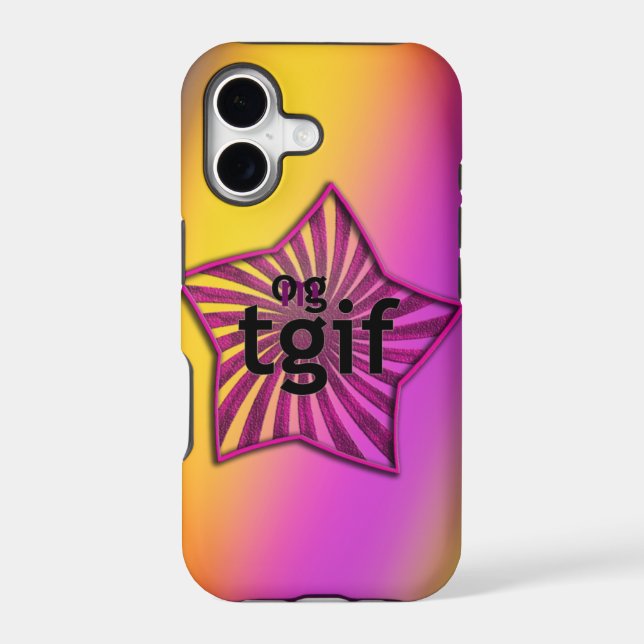 OMG! tgif Iphone Case (Back)