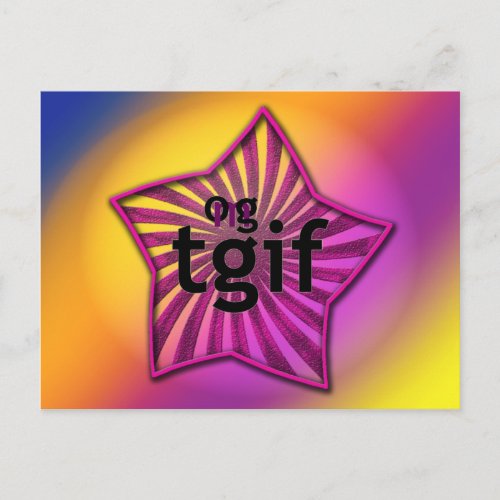 OMG tgif Postcard