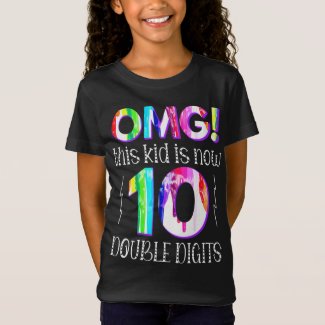 OMG! This Kid Is Now 10 Double Digits Paint Drip