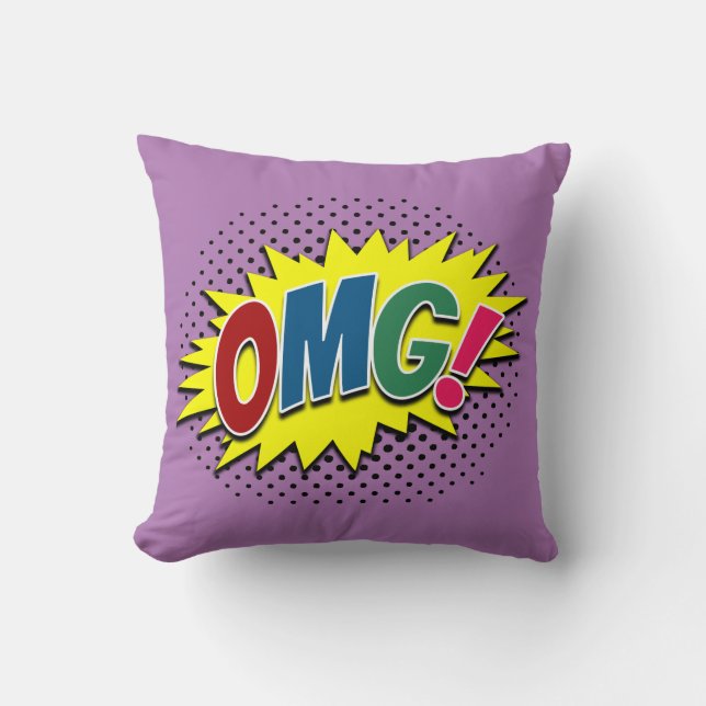 OMG! THROW PILLOW (Front)