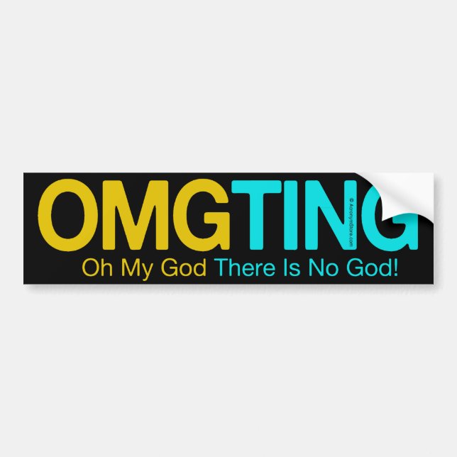 OMG TING BUMPER STICKER (Front)