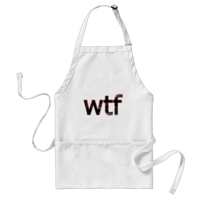 OMG! wtf Adult Apron (Front)