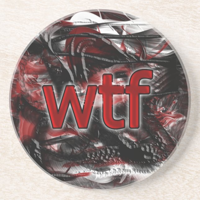 OMG! wtf Drink Coaster (Front)
