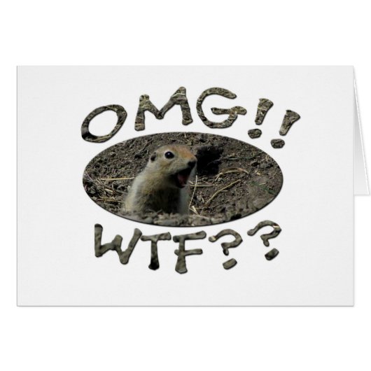 OMG WTF Gopher (Front Horizontal)