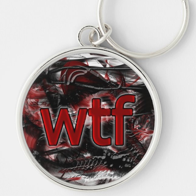 OMG! wtf Keychain (Front)