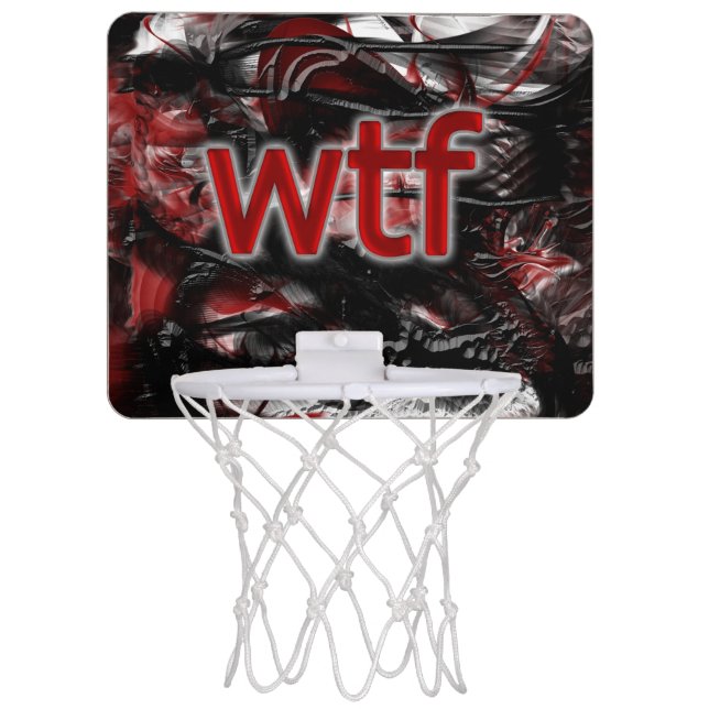 OMG! wtf Mini Basketball Hoop (Front)