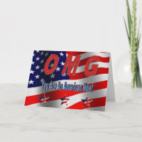 OMG You Are An American Now! New Citizen Greeting