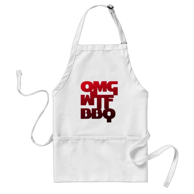 OMGWTFBBQ ADULT APRON (Front)