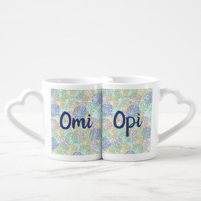 Omi and Opi - Oma and Opa Coffee Mug Set (Front Nesting)