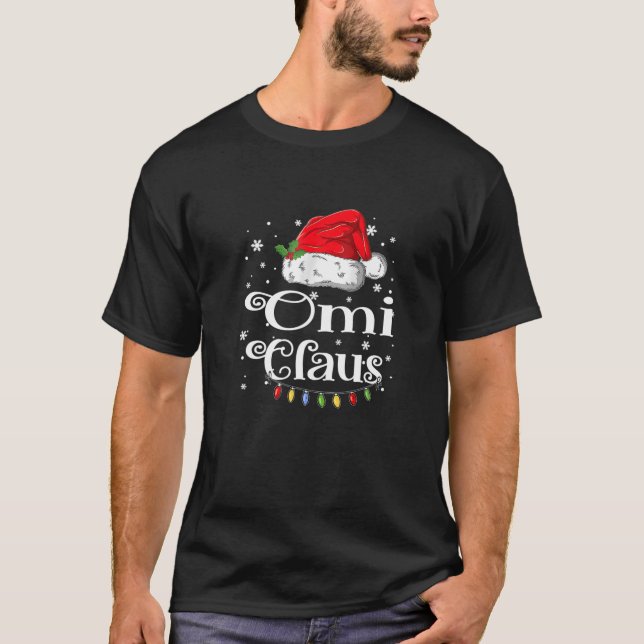Omi Claus Christmas Pajama Family Matching Xmas T-Shirt (Front)