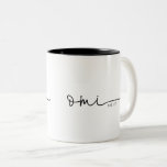Omi Established | Grandma Gift Two-Tone Coffee Mug<br><div class="desc">This mug features the text omi in s beautiful script with "est" and the year! This would make a perfect gift for her for mother's day, Christmas, birthday, or the perfect pregnancy announcement for that unexpected surprise that the soon to be omi can use forever! Change the color of the...</div>