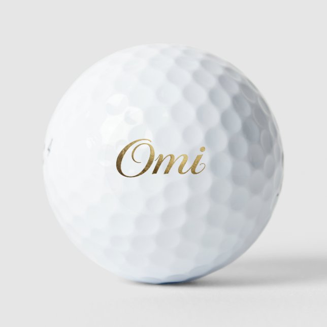 Omi Golf Ball – Grandma Gift for Golf Lover (Front)