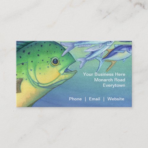 Omilu Bluefin Trevally Business Card