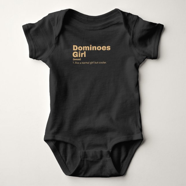 ominoes Girl - Dominoes Baby Bodysuit (Front)