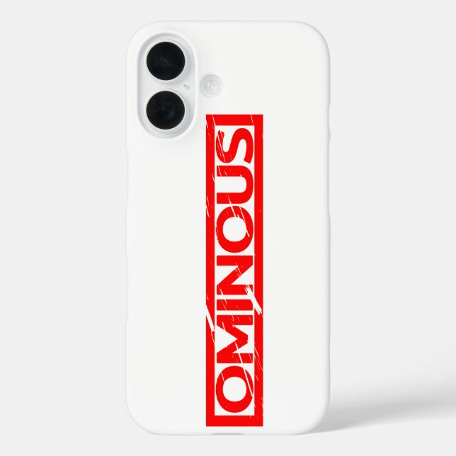 Ominous Stamp Case-Mate iPhone Case (Back)