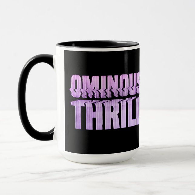 Ominous Thrill PURPLE LOGO Mug (Left)
