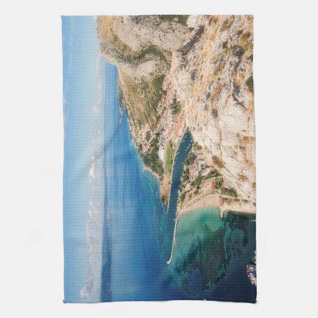 Omis, Croatia - Adriatic seaside Kitchen Towel (Vertical)
