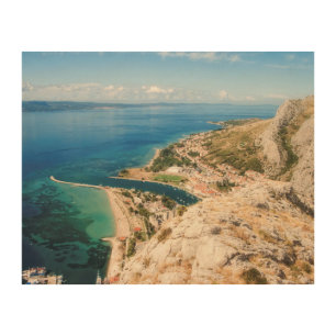 Omis, Croatia - Adriatic seaside Wood Wall Art