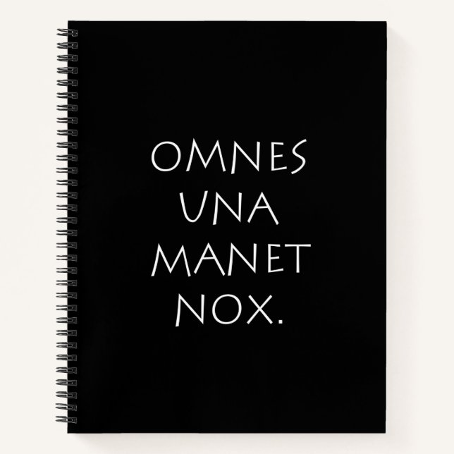Omnes Una Manet Nox Notebook (Front)