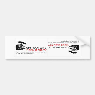 Omni-Cam Elite Bumper Sticker