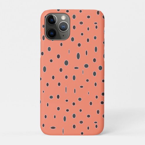 Omni dots pale orange black iPhone 11 pro case