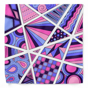 Omni Omnisexual Pride Zen Doodle Abstract Modern Bandana