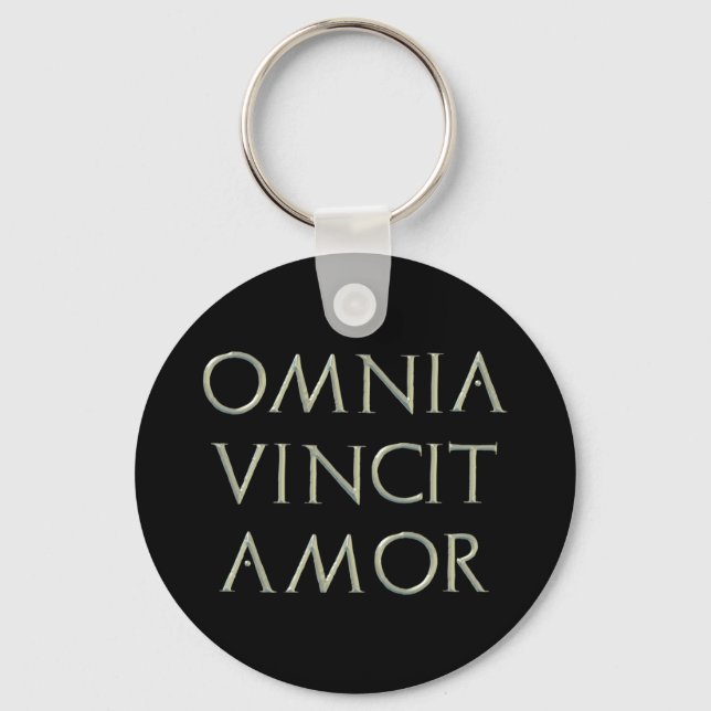 Omnia Vincit Amor Keychain (Front)