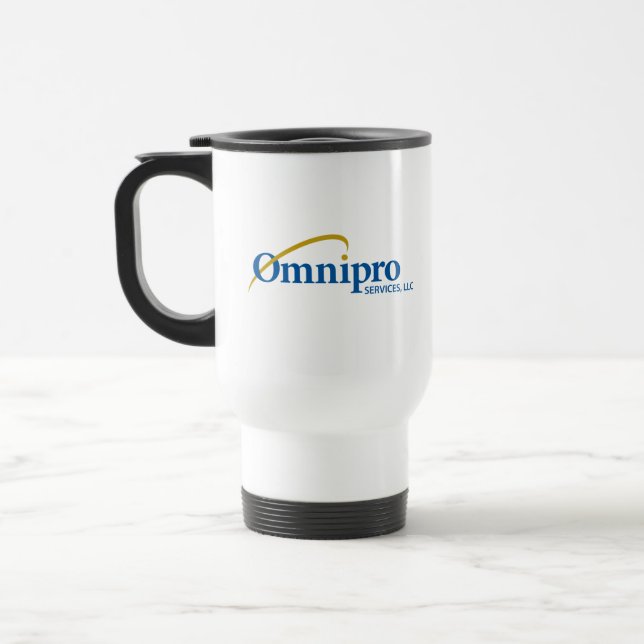 Omnipro Services Travel Mug (Left)