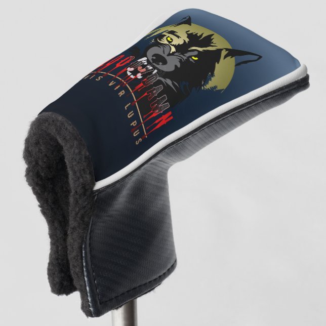 Omnis vir Lupus | Golf Putter Cover (3/4 Front)