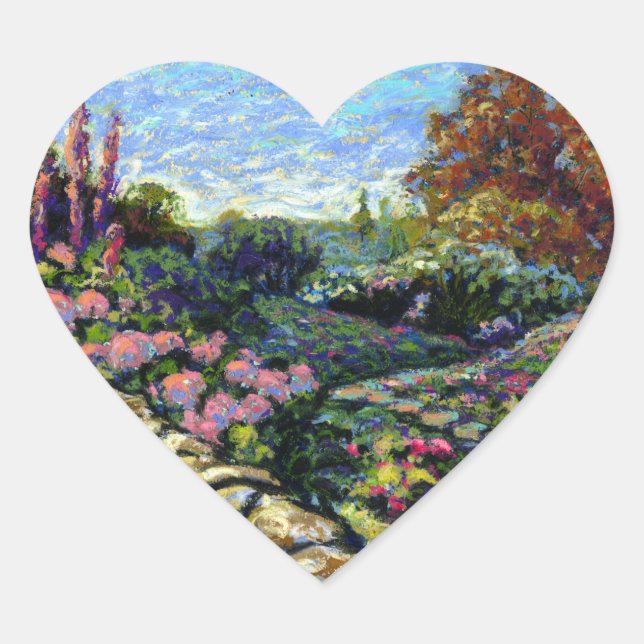 Omniseasonal Garden Heart Sticker (Front)