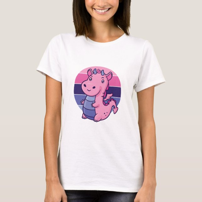 Omnisexual Dragon Omnisexuality Flag Pride T-Shirt (Front)