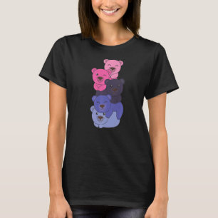 Omnisexual Flag Pile Pride Lgbtq Bear Cute Omnisex T-Shirt