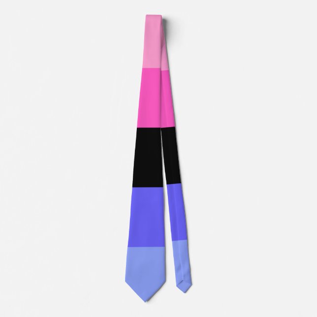 Omnisexual Pride Flag Neck Tie (Front)
