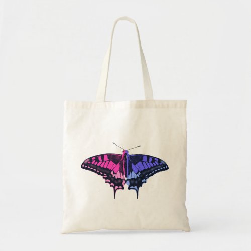 Omnisexual Pride Flag Swallowtail Butterfly Tote Bag