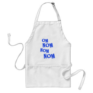 omnomnomnom_blue adult apron