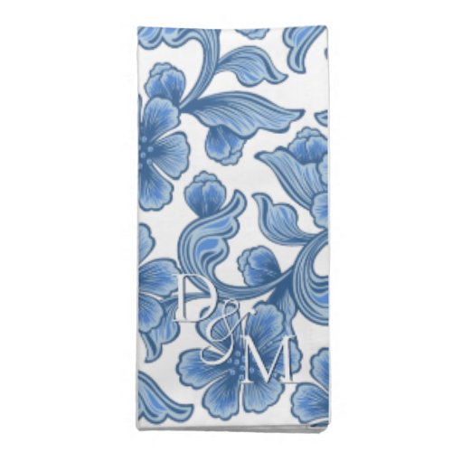 Omphalodes Blue Floral   Cloth Napkin